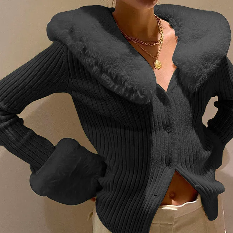 21 ALASKA Faux Fur Cardigan