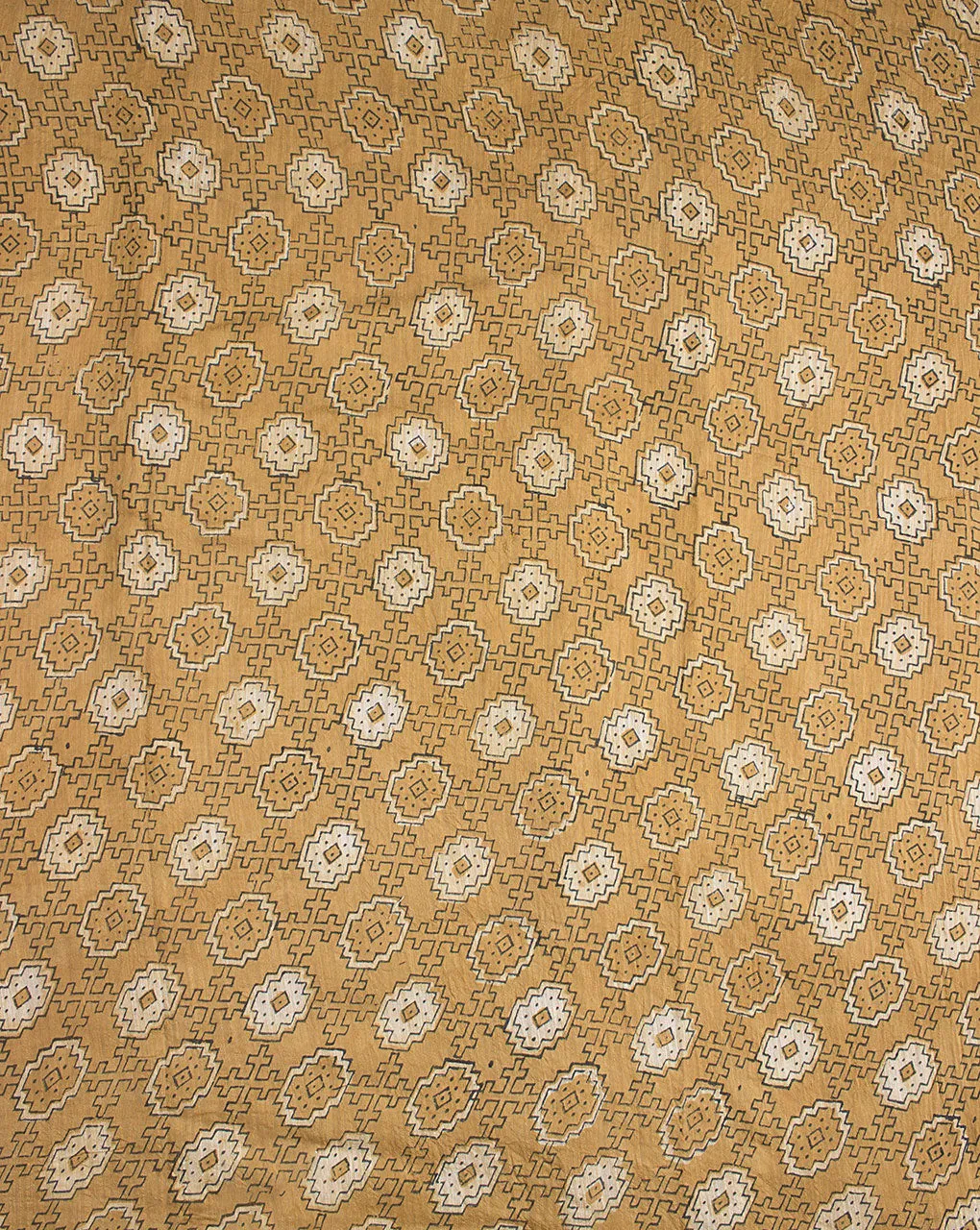 Akola Hand Block Mercerized Slub Chanderi Fabric
