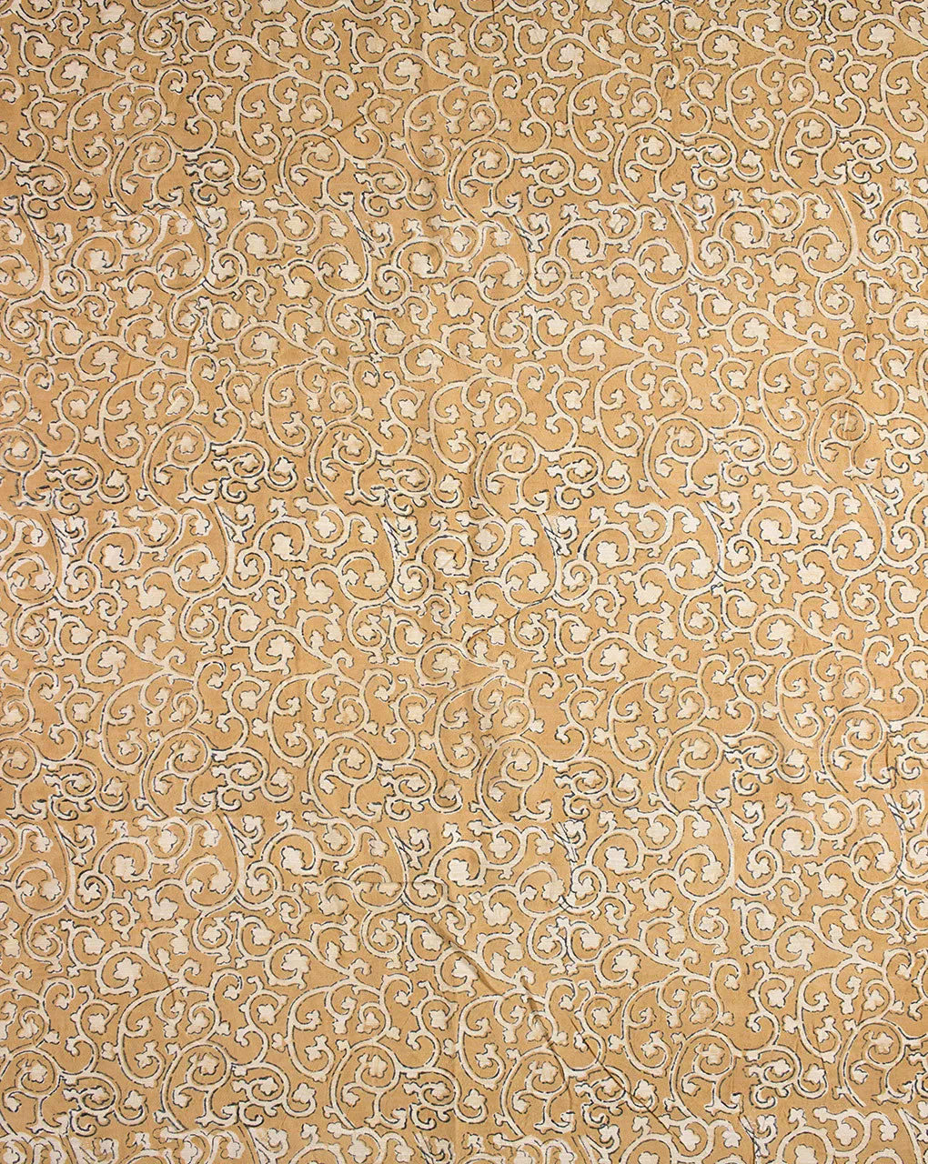 Akola Hand Block Mercerized Slub Chanderi Fabric