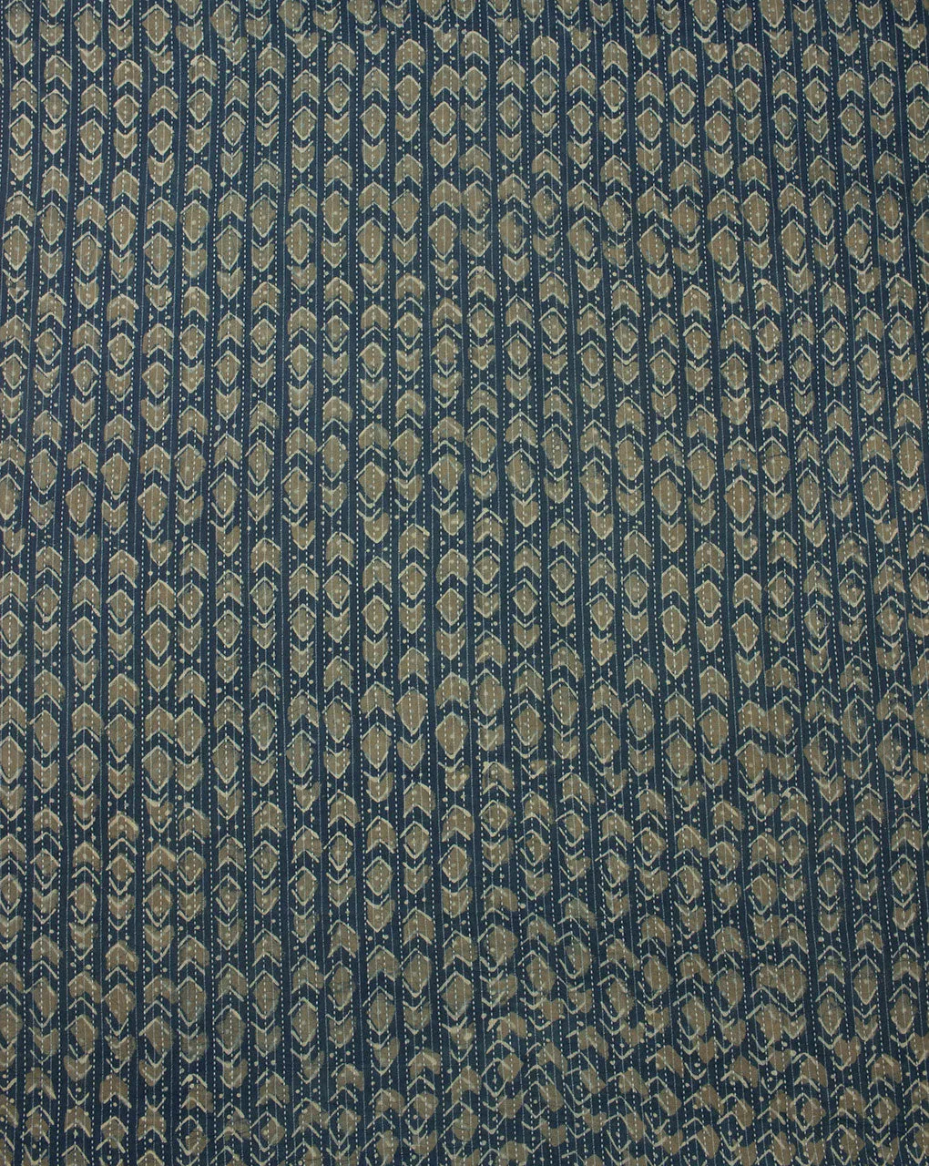 Azo-Free Certified Akola Hand Block Kantha Cotton Fabric
