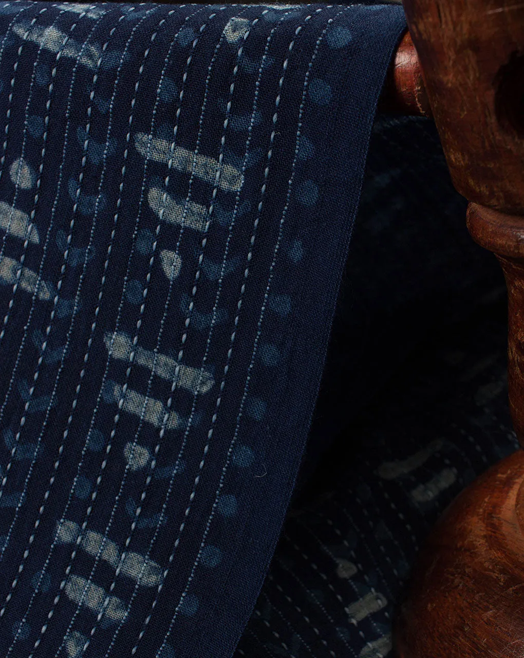 Azo-Free Certified Akola Hand Block Kantha Cotton Fabric