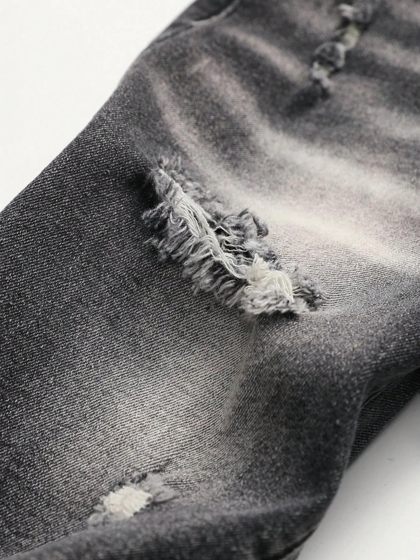 Boy's Ripped Bleach Wash Jeans