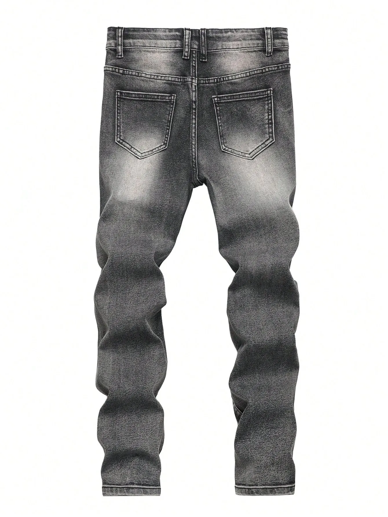Boy's Ripped Bleach Wash Jeans
