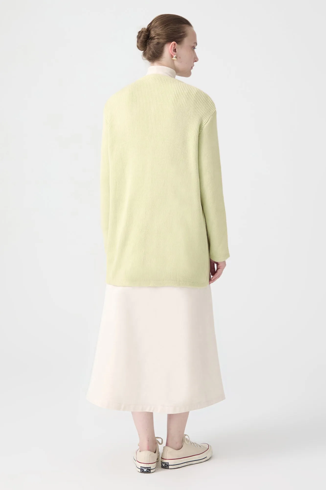 BUTTONED LONG CARDIGAN