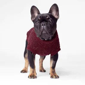 Cambridge Cableknit Maroon Sweater 18"