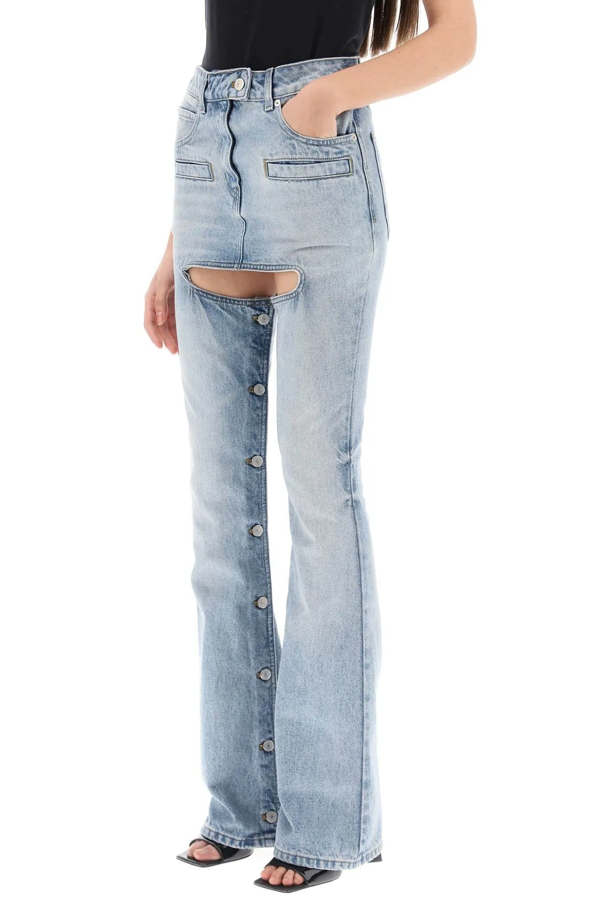 chaps' jeans with cut-out