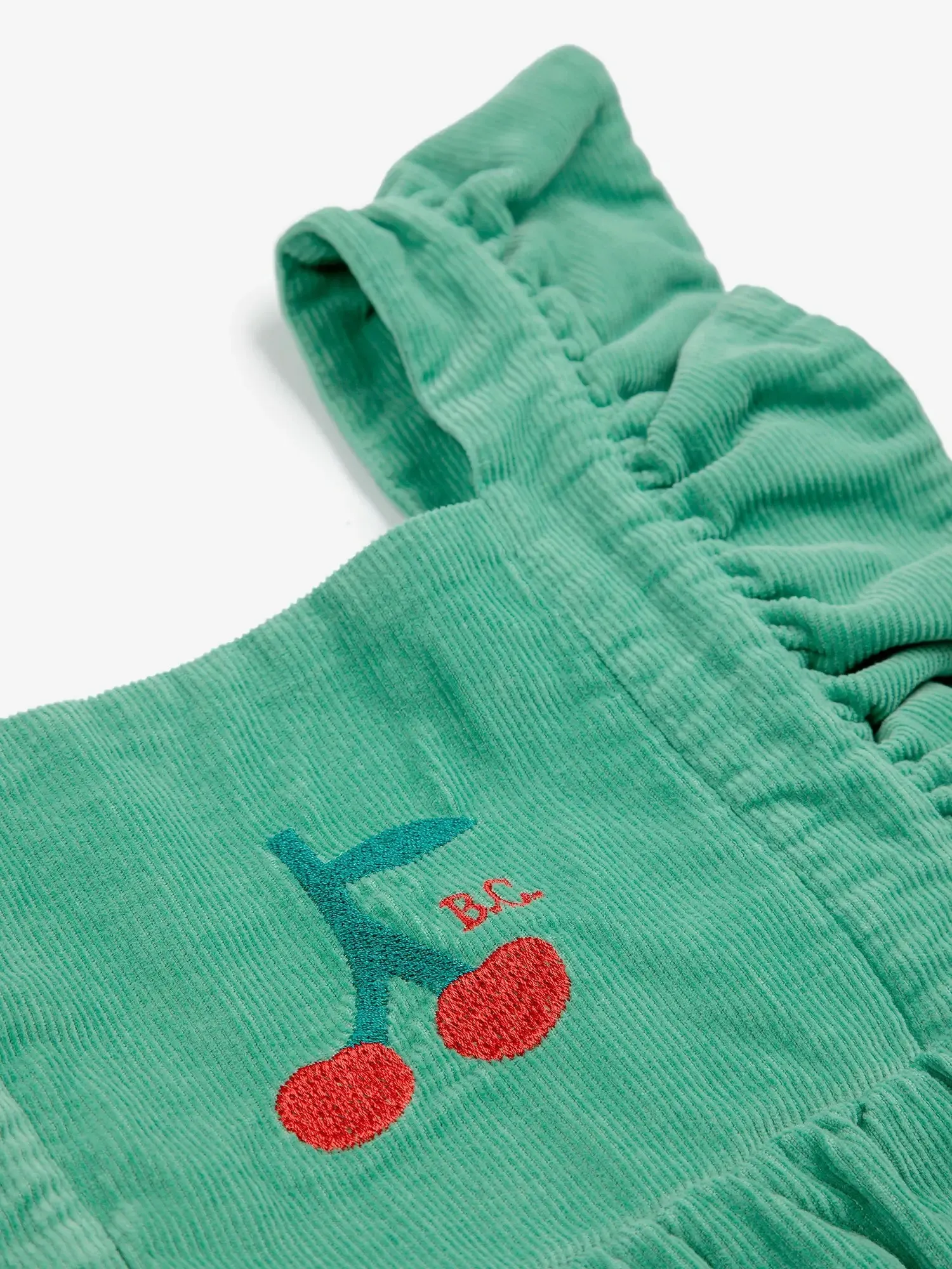 Cherry micro corduroy overall