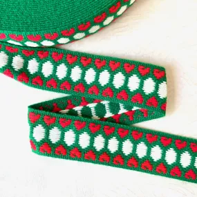 Chunky Geometric Hearts Jacquard