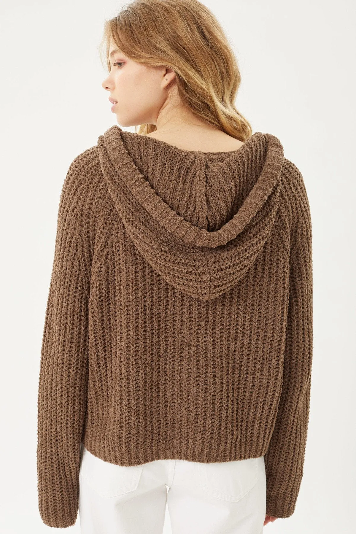 Coco Brown Casual Long Sleeve Pullover Hoodie Sweater Top_