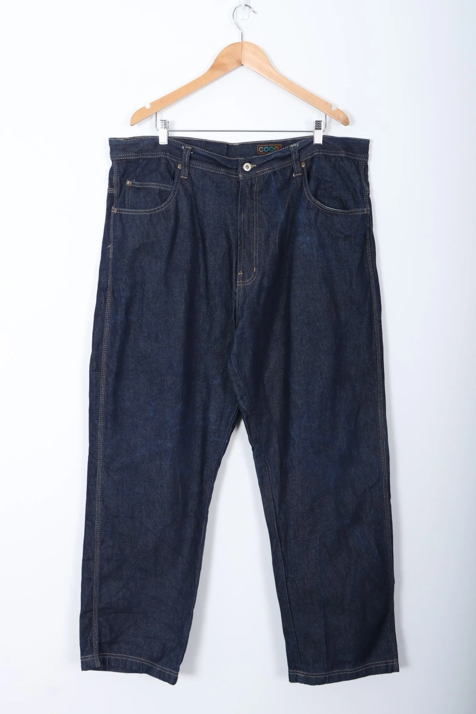 COOGI Embroidered Jester Dark Wash Y2K Jeans (42x32)