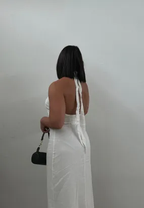 Criss Cross Halter Neck Dress