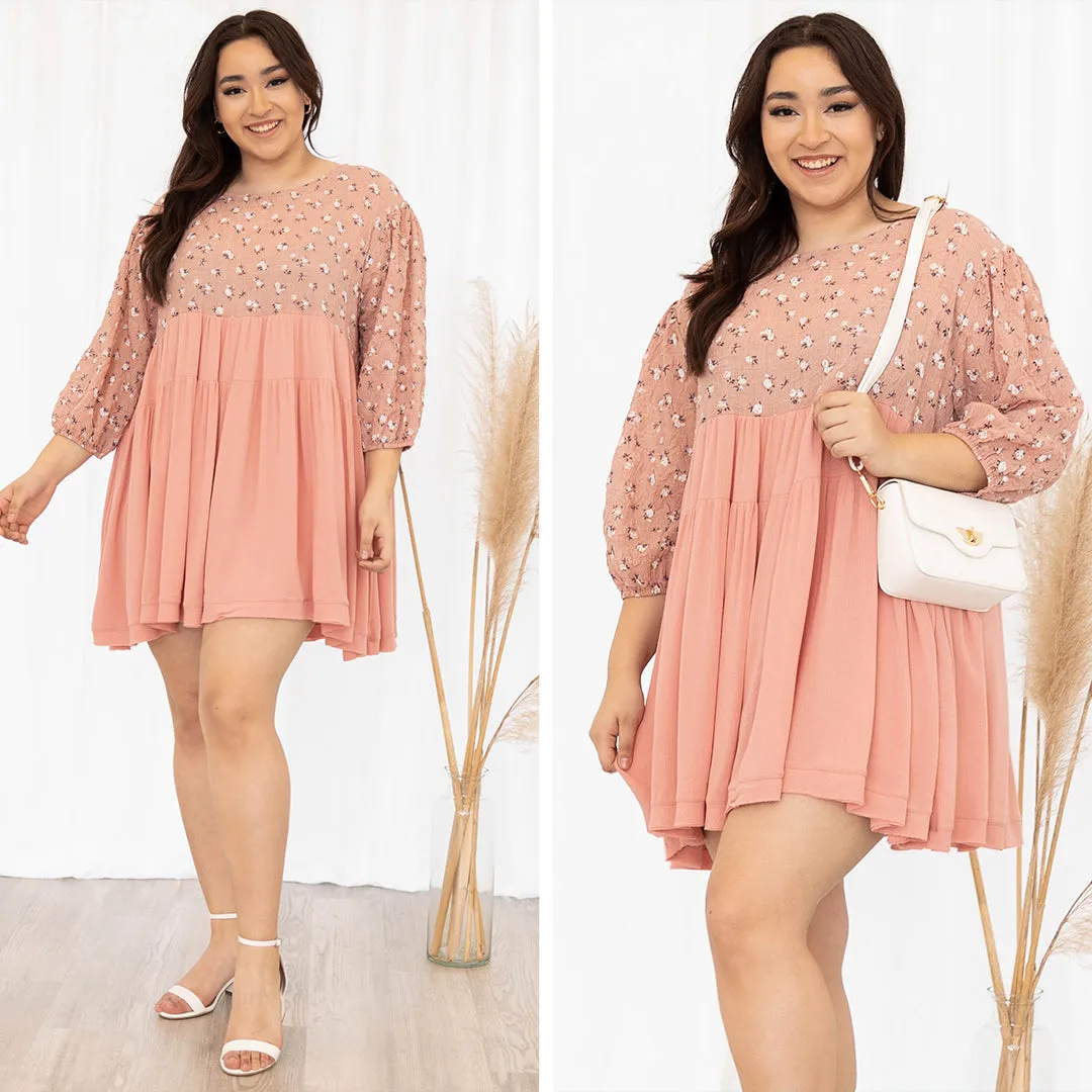 Heels and Good Feels Dress, Dusty Pink
