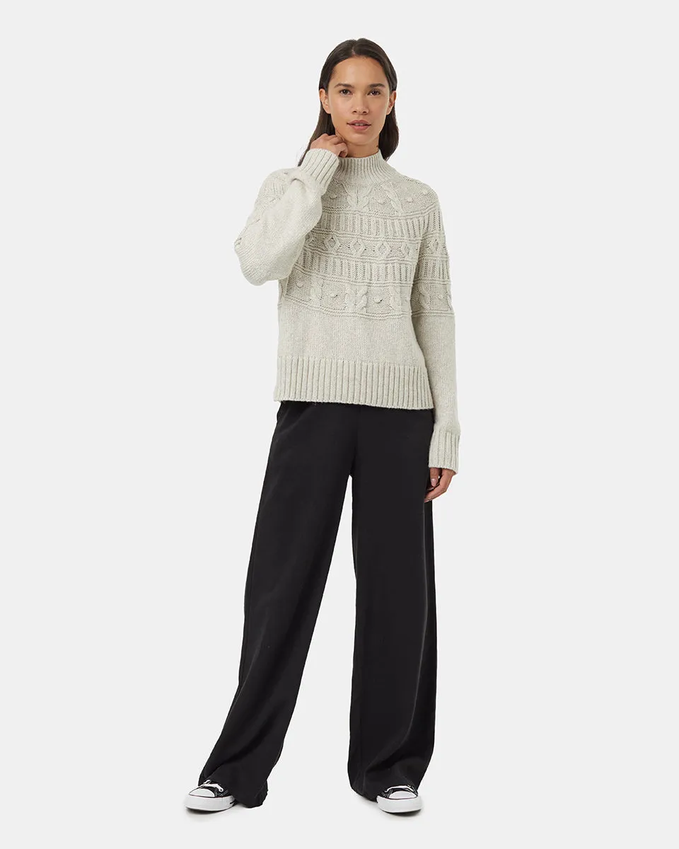 Highline Pom Neck Sweater