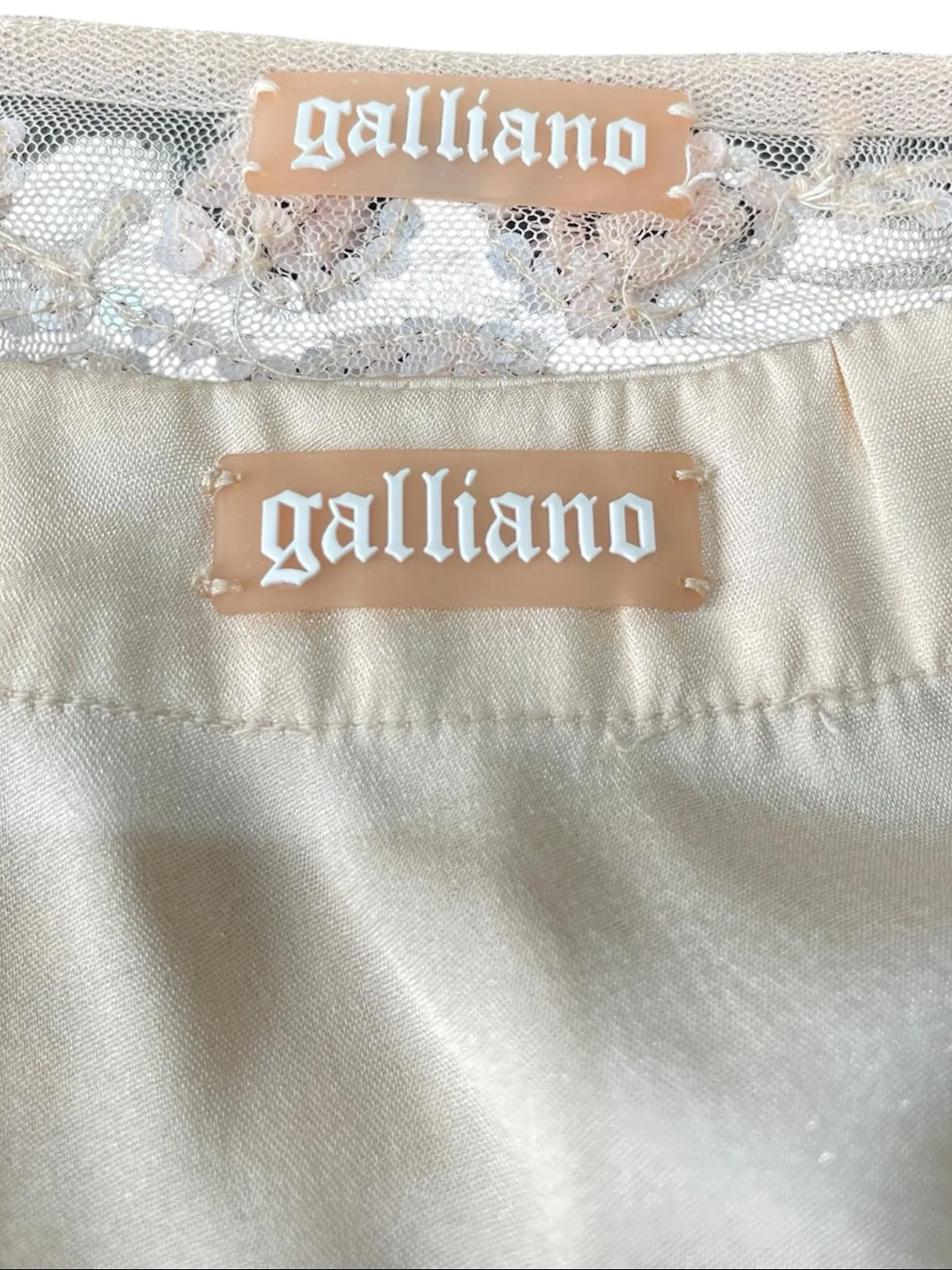 John Galliano 2000's Does 1920's Blush Pink Lace Deco Sequin Flapper-Style Dress