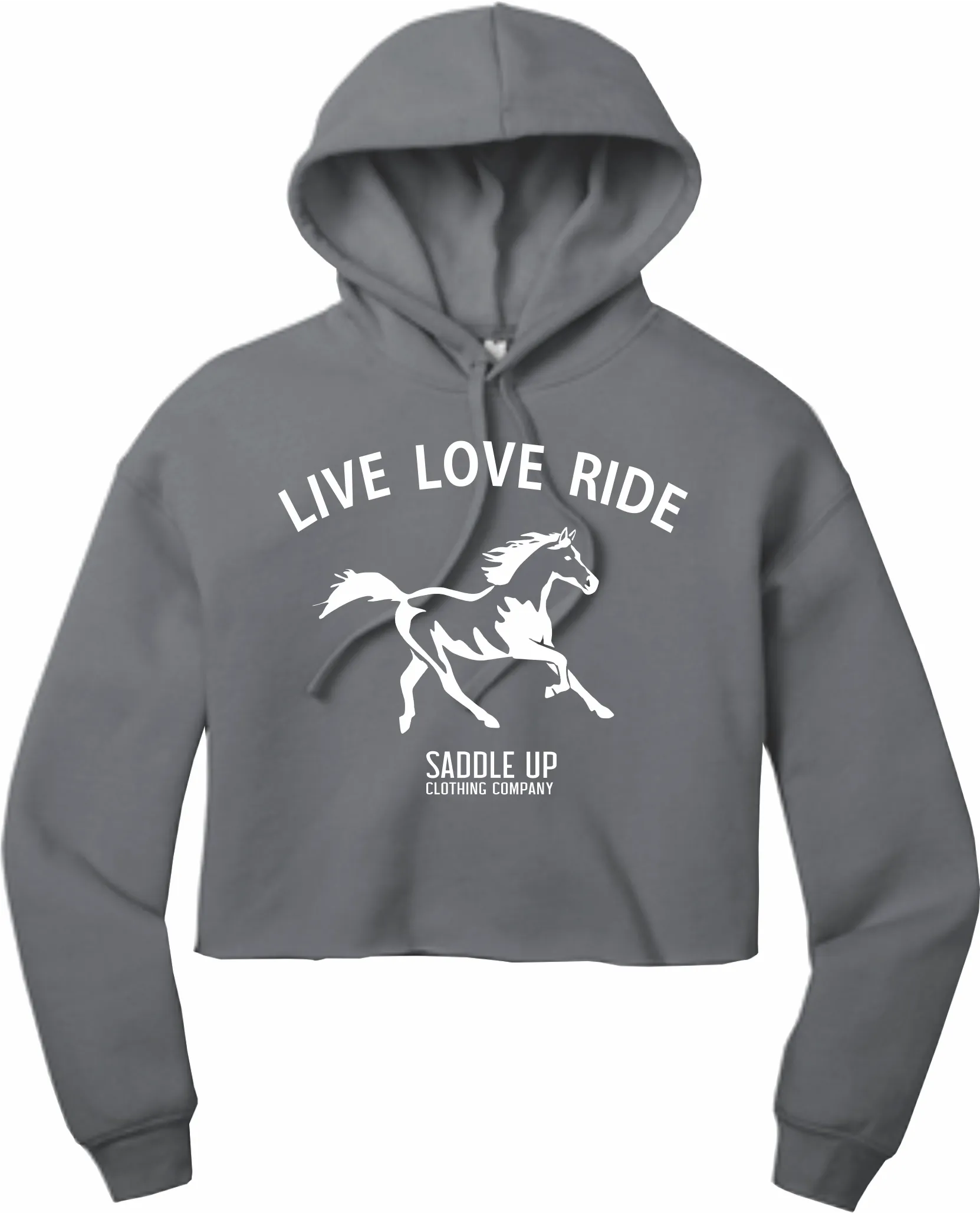 Live Love Ride Cozy Crop Hoodie