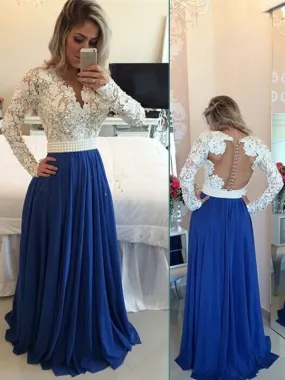 Long Sleeve Prom Dress Modest Prom Dress with Sleeves