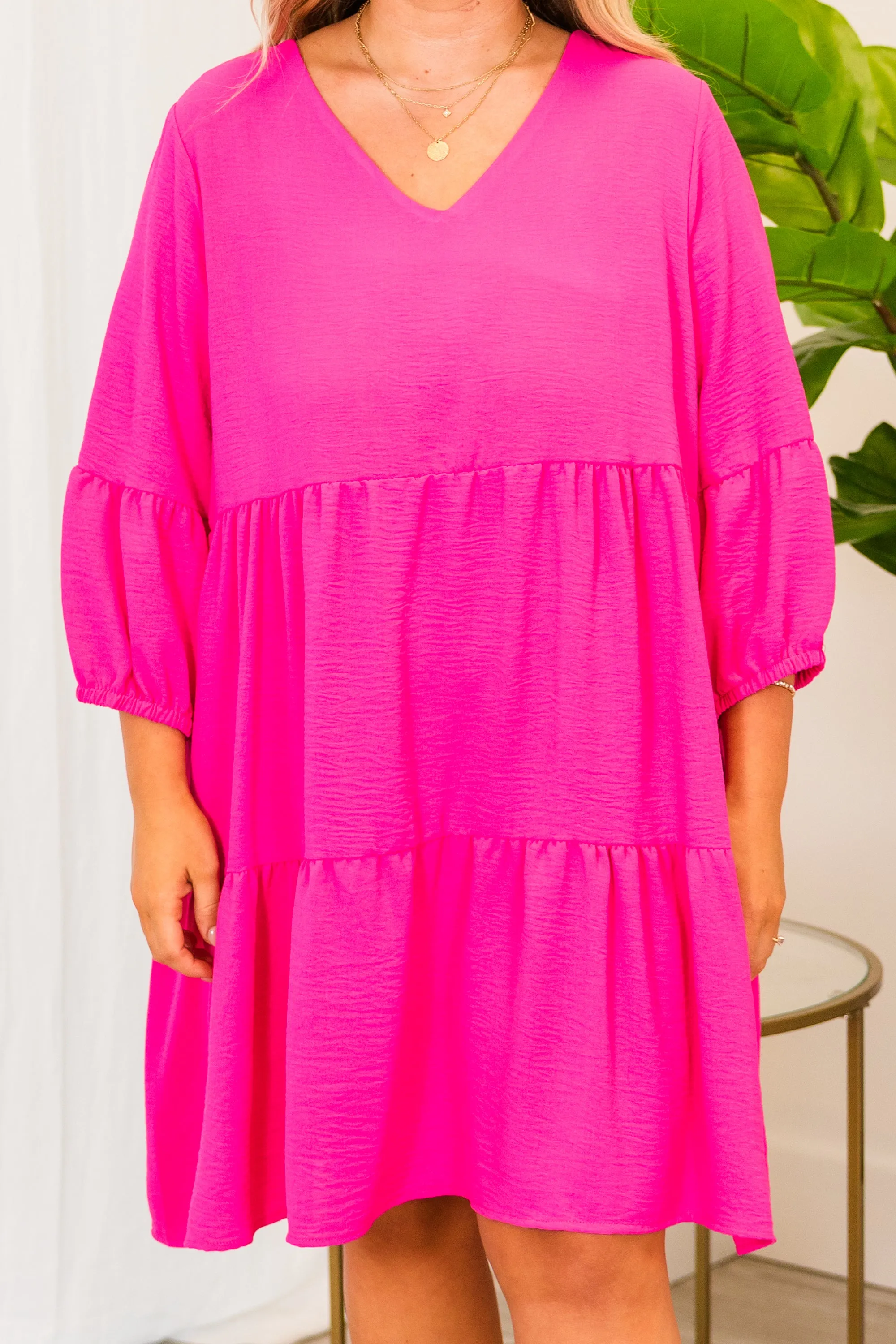 Love's Enchantment Dress, Fuchsia