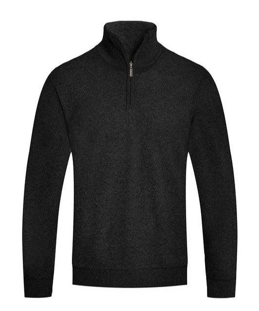 Mens Knit Quarter Zip Sweater