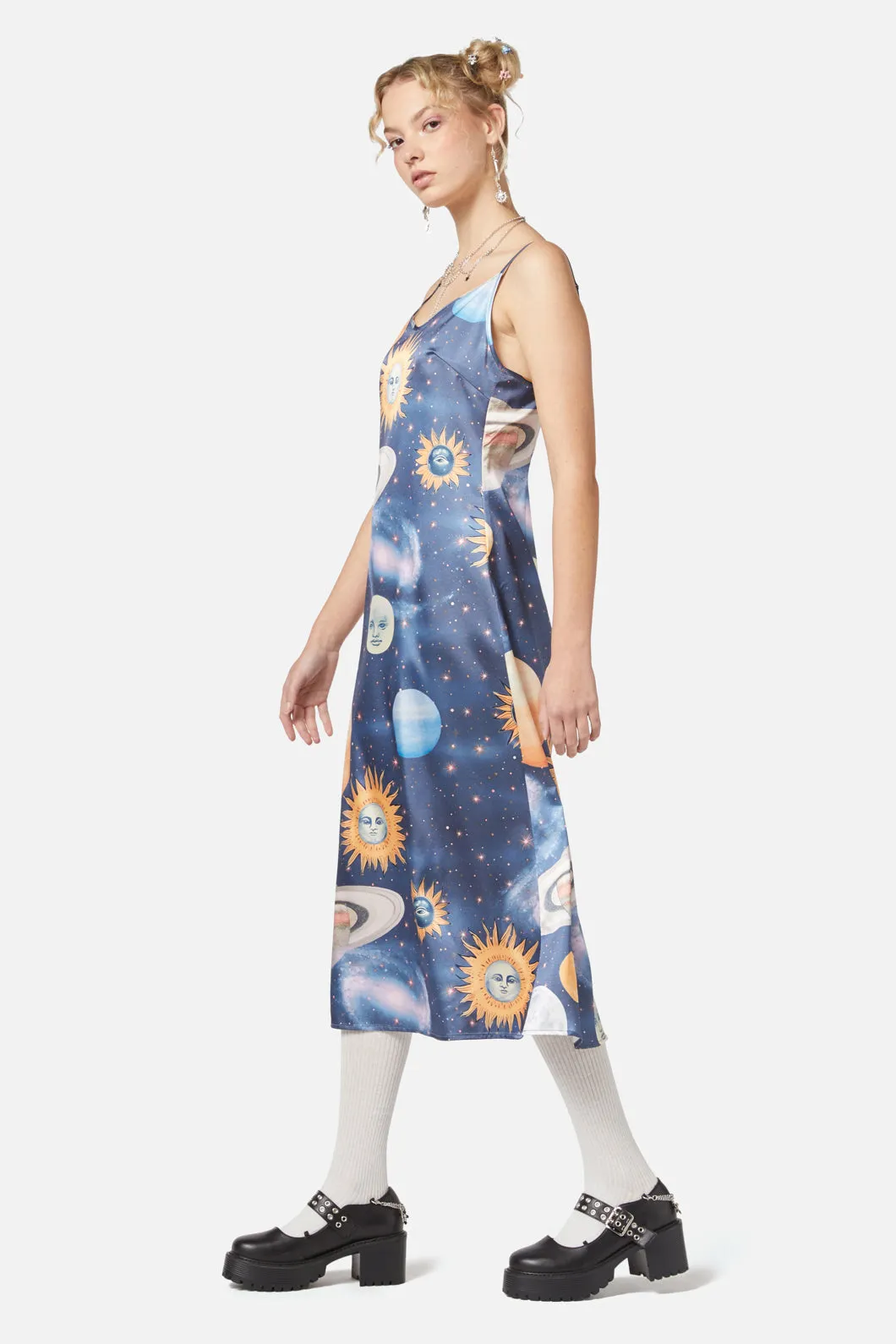 Moonlit Satin Dress