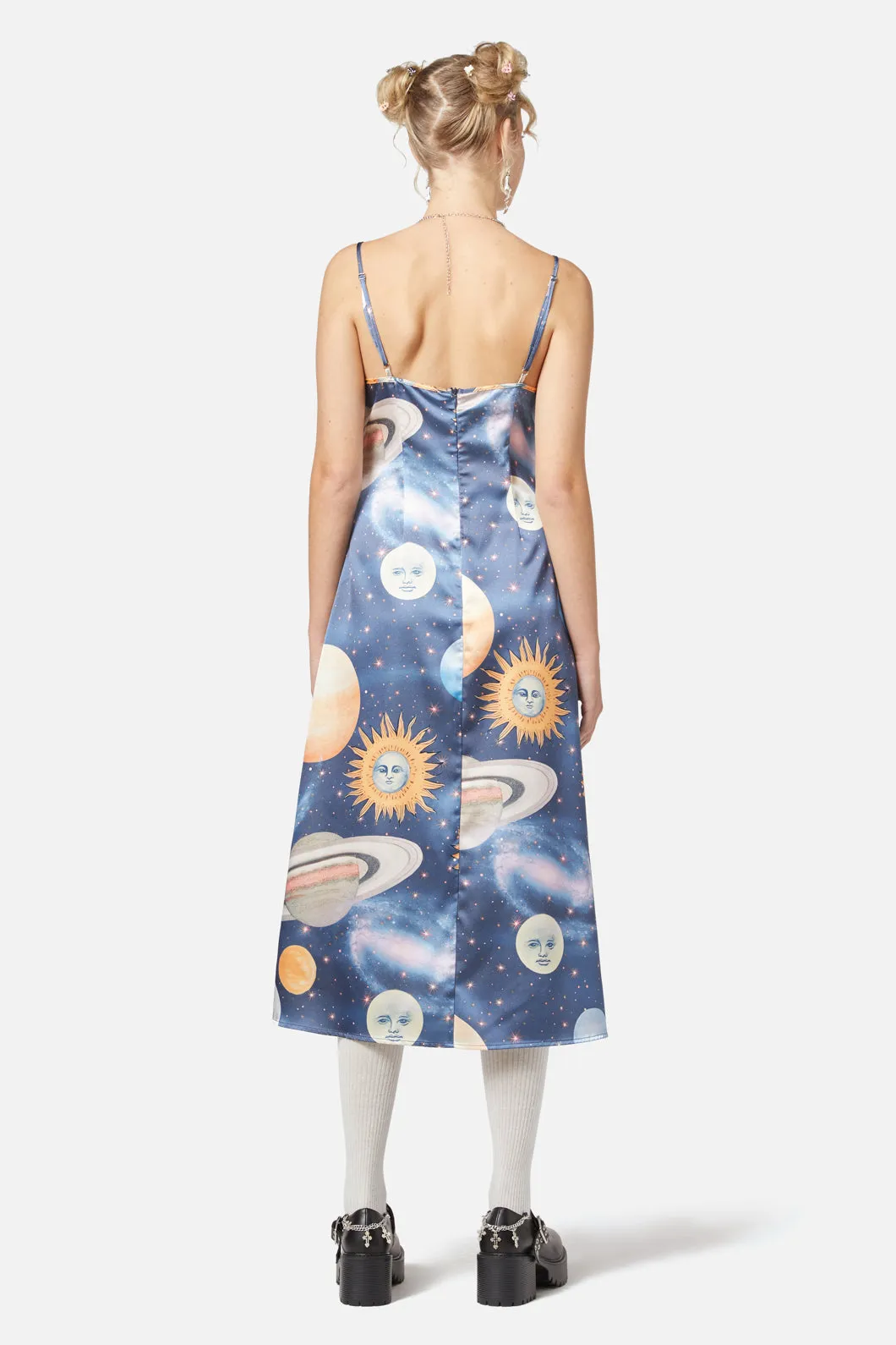 Moonlit Satin Dress