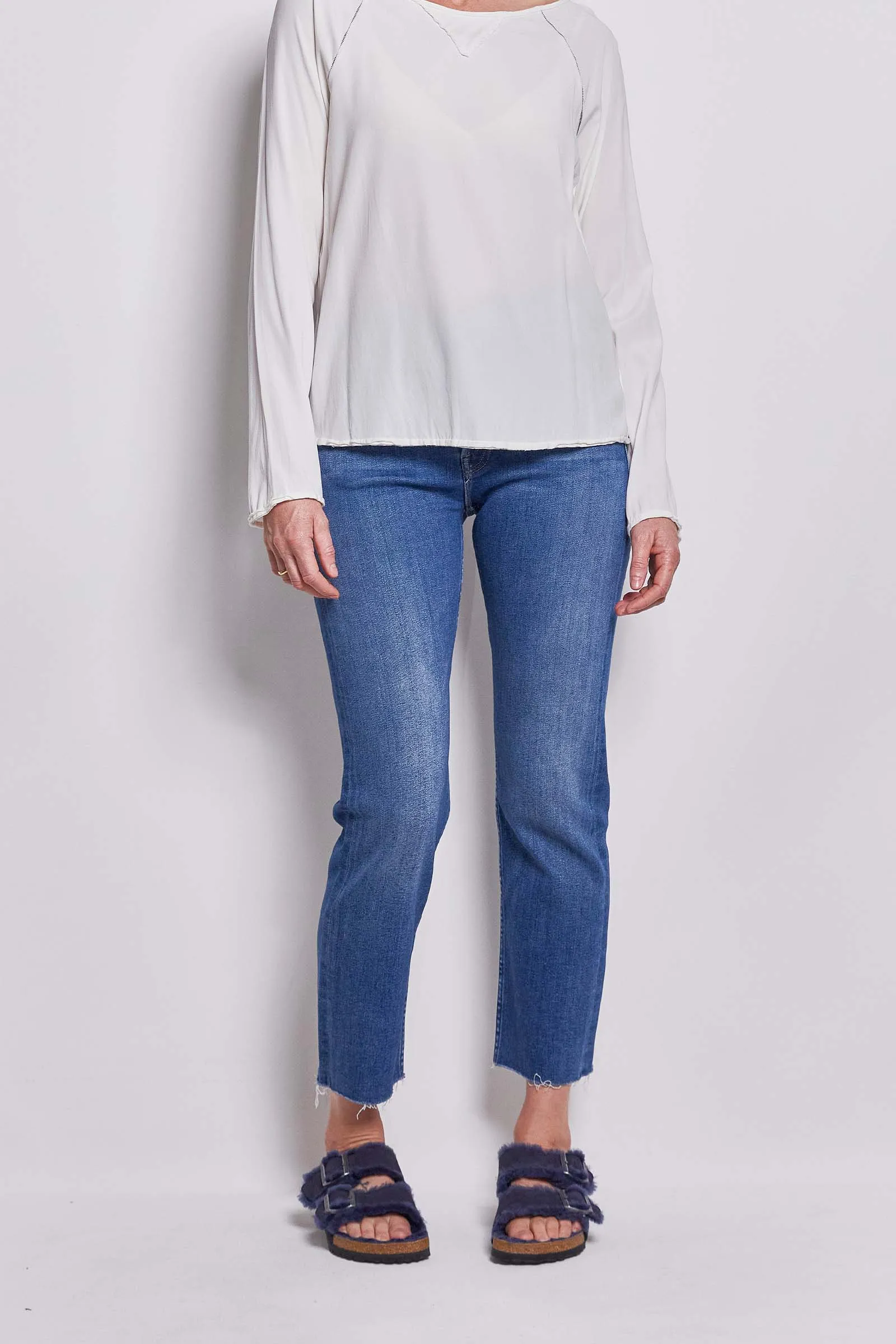 MOTHER tomcat ankle fray