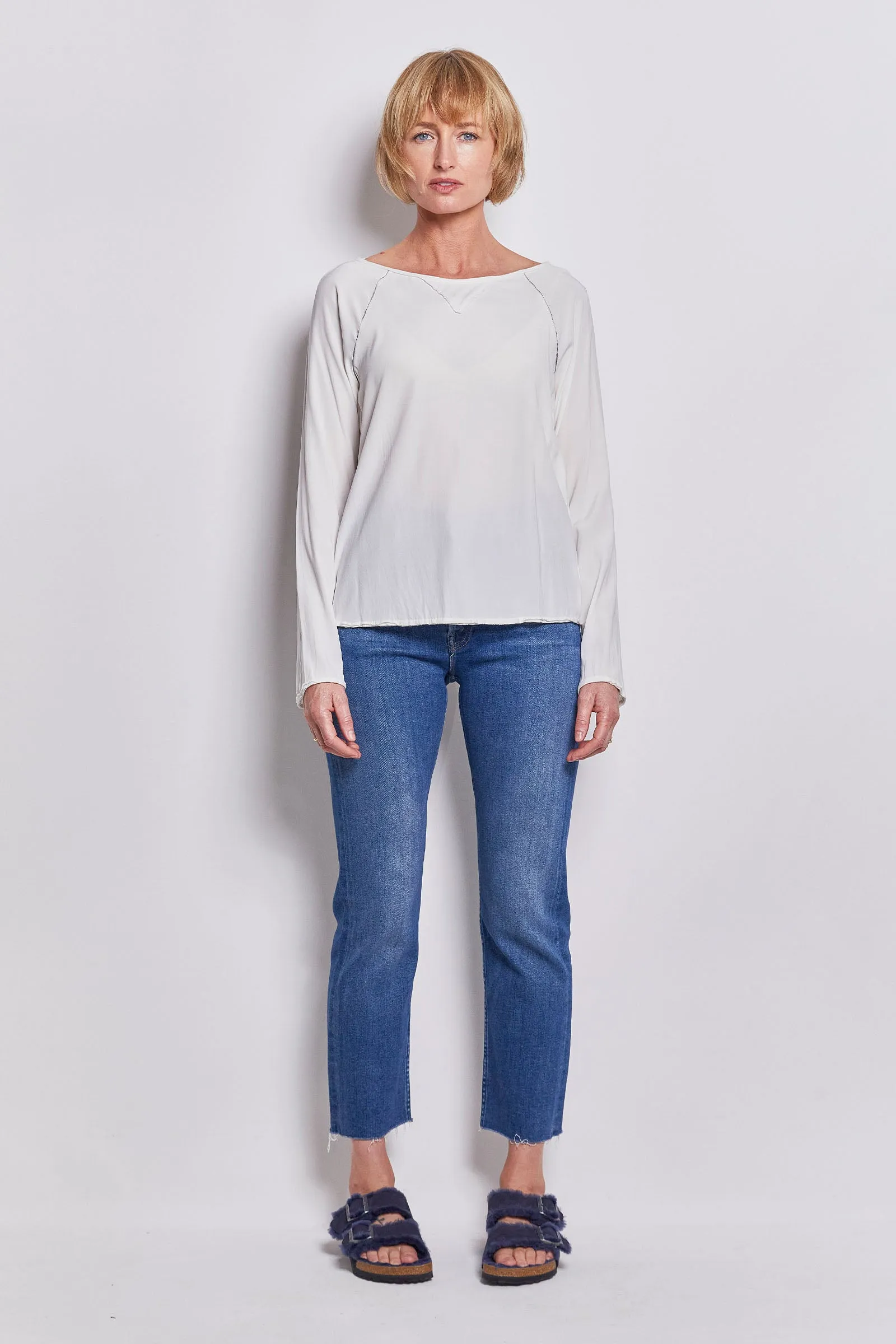 MOTHER tomcat ankle fray