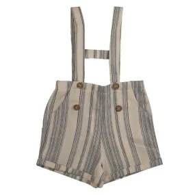 Noma Striped Button Overall