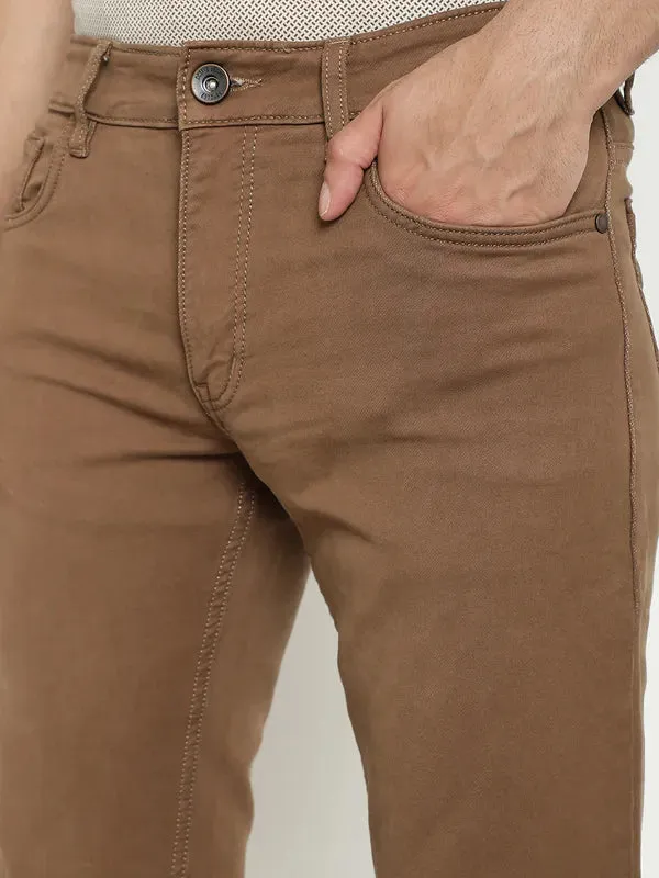 Octave Men Mid-Rise Coloured Shade Stretchable Jeans