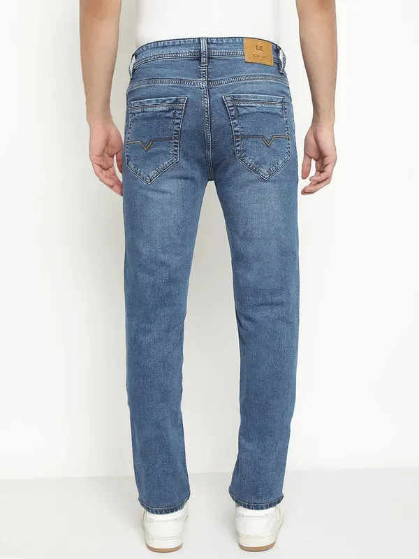 Octave Men Mid-Rise Light Faded Medium Shade Stretchable Jeans