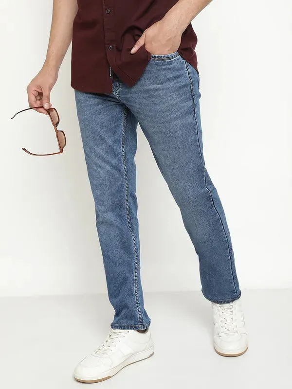 Octave Men Mid-Rise Light Faded Medium Shade Stretchable Jeans