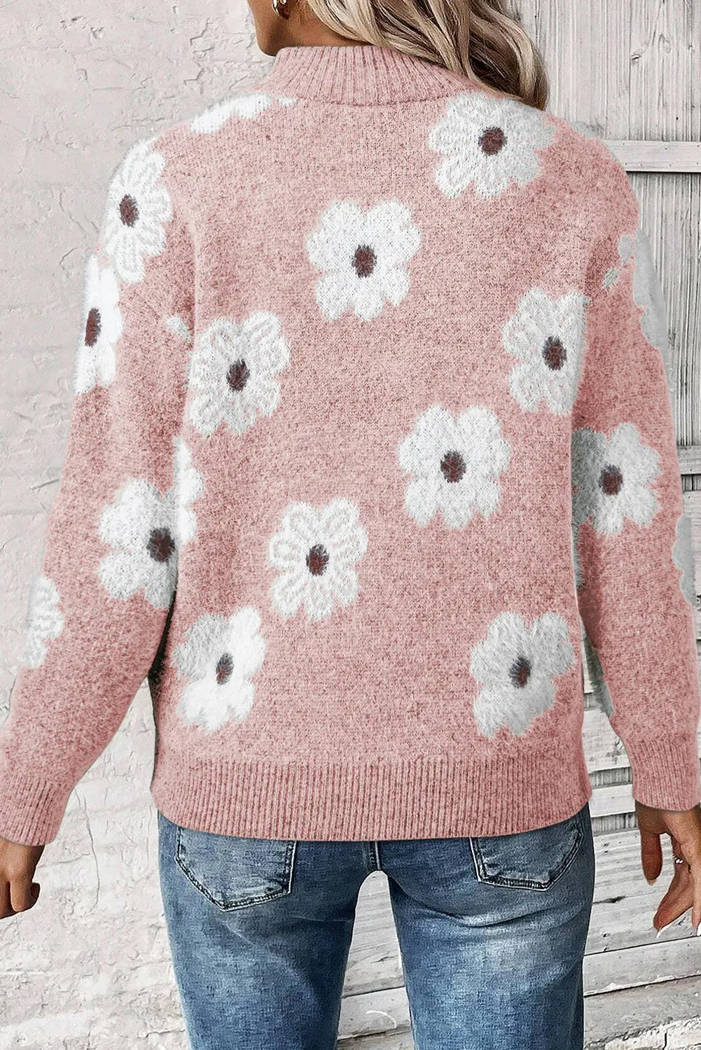Odessa™ - Floral Zip Sweater