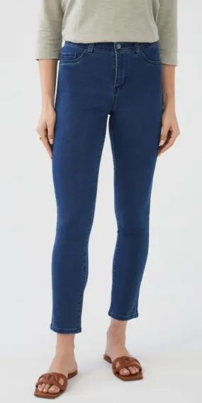 Olivia Slim Ankle Jean, Dark Indigo, FINAL SALE