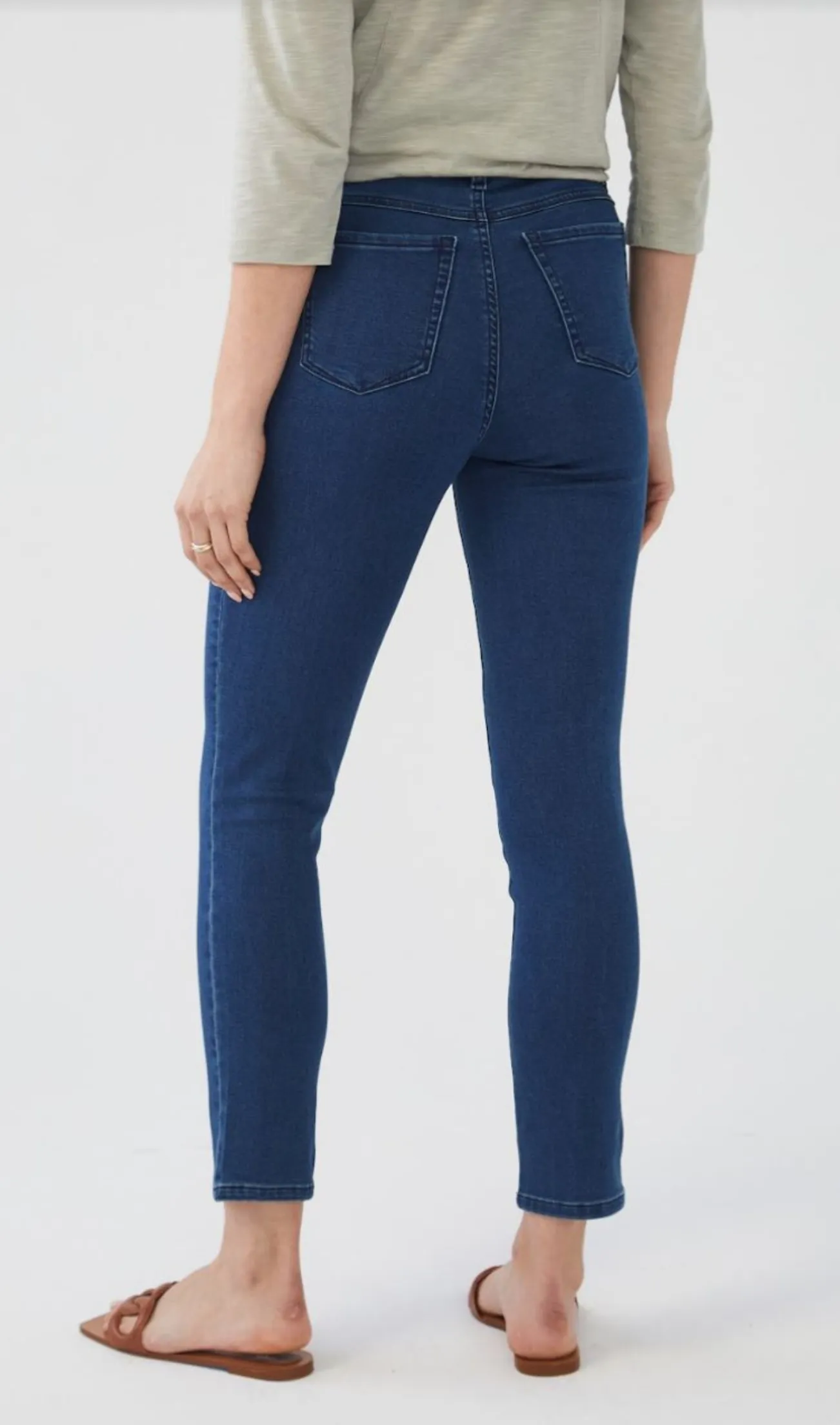 Olivia Slim Ankle Jean, Dark Indigo, FINAL SALE