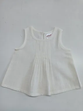 Pintuck Ivory Top