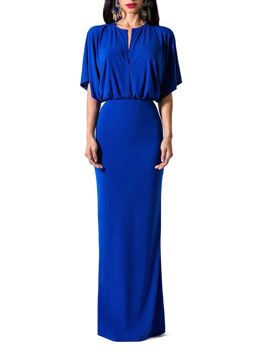 "Helena" V-Neck Maxi Dress