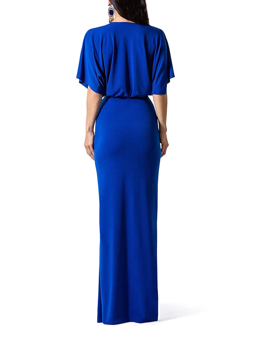 "Helena" V-Neck Maxi Dress