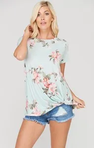 Short Sleeve Hem Top