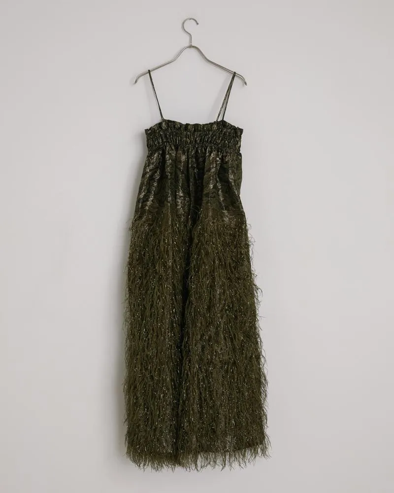 Strap Dress in Green