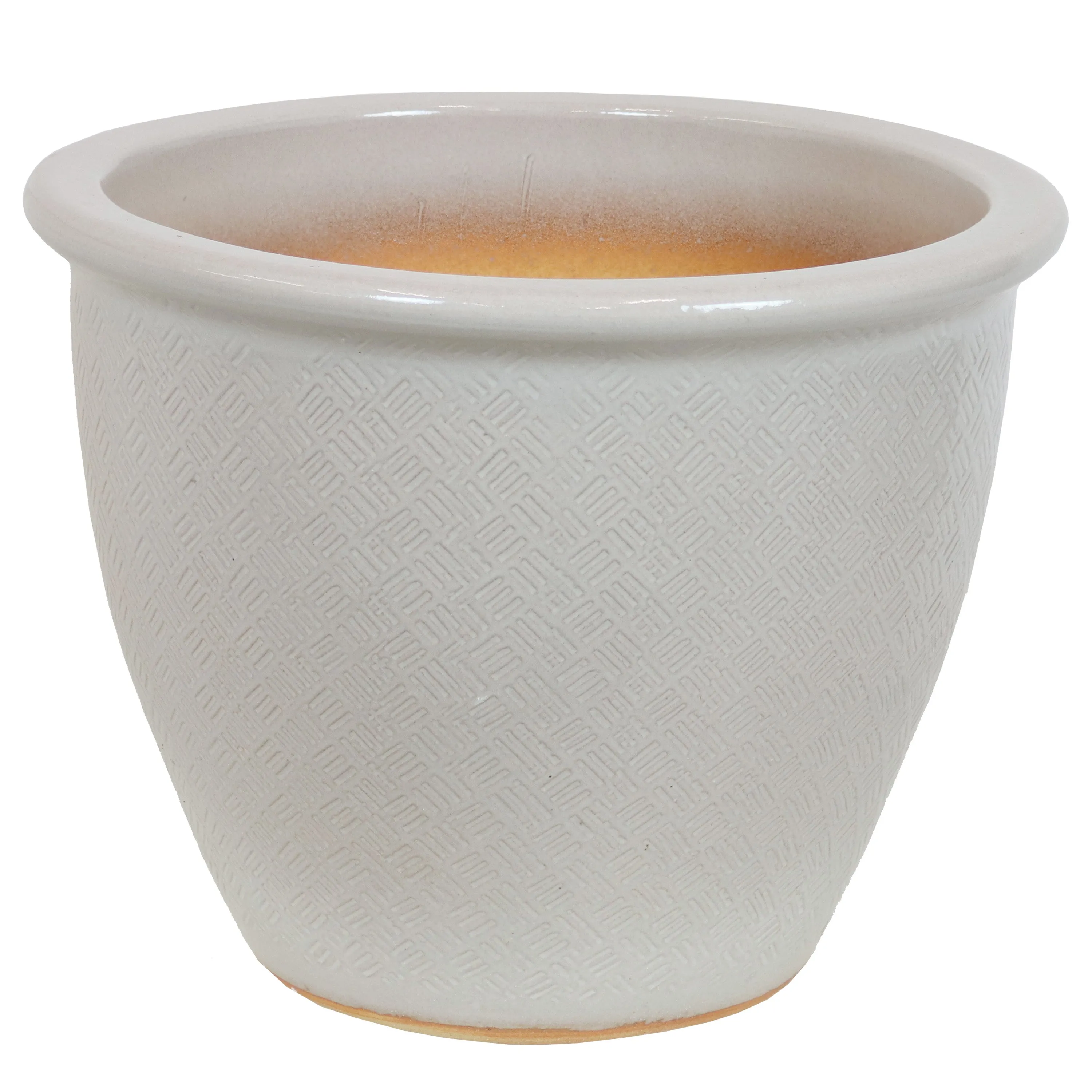 Sunnydaze Ocean Villa Outdoor Ceramic Planter - 15"