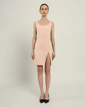 The Cannes Daisy Bisque Linen Dress