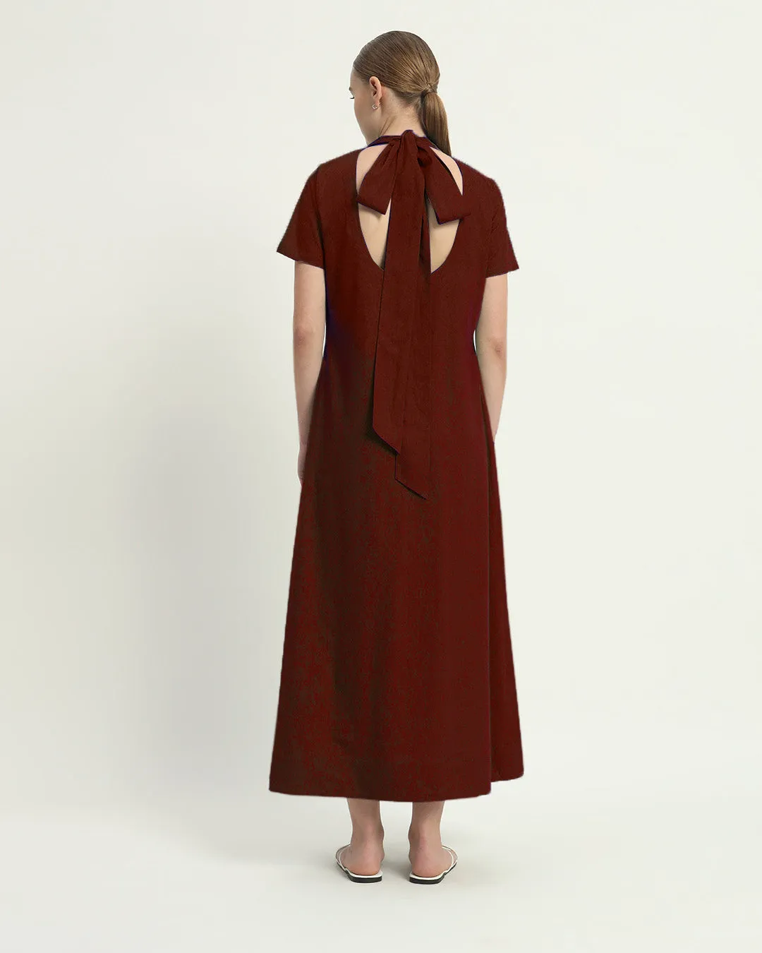 The Hermon Rouge Cotton Dress