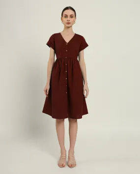 The Valence Rouge Cotton Dress