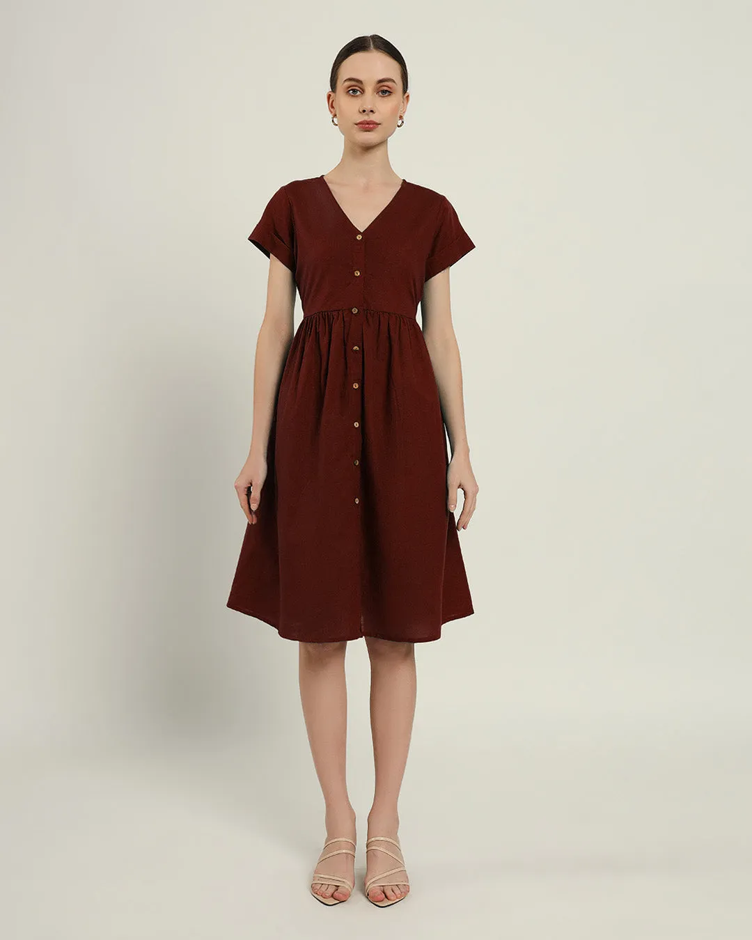 The Valence Rouge Cotton Dress