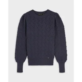 Women Wmk-Romanu-Pointelle Sweater - Midnight