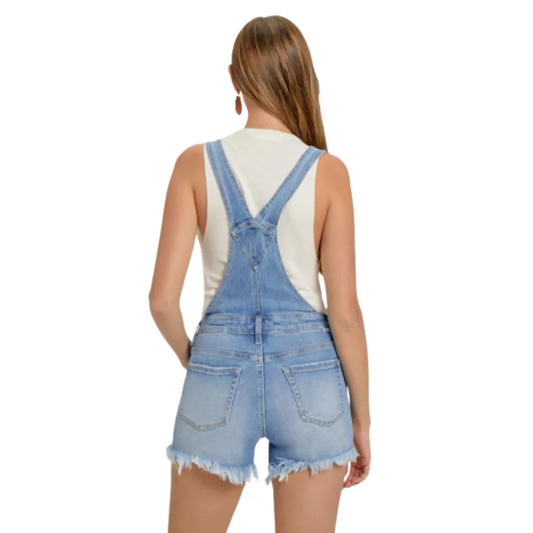 Women's Denim Overall Romper - RDS6059