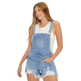 Women's Denim Overall Romper - RDS6059