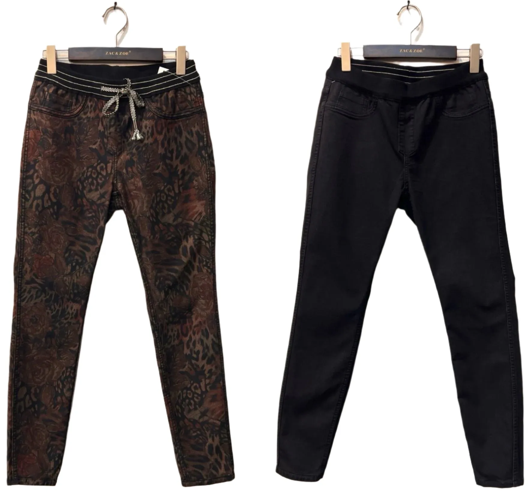 Zac & Zoe Reversible Jeans Loretta Elastic Waist Black